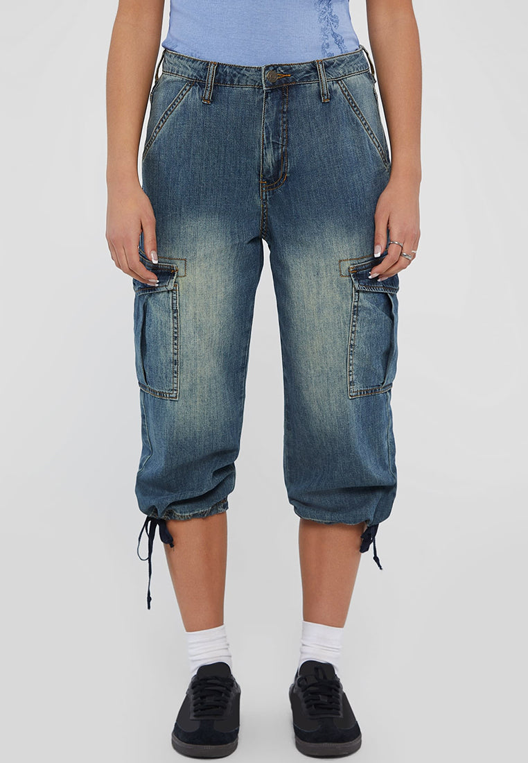 Originals Cargo Denim Capri